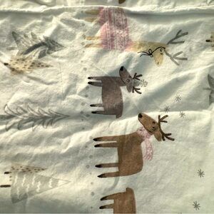 Pottery Barn Reindeer Pink Twin Sheets